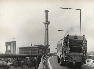 Altes Bild der Müllverbrennungsanlage Spittelau